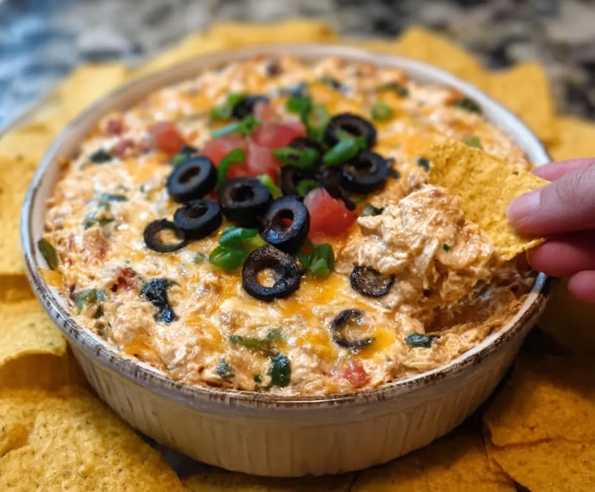 Easy Chicken Taco Dip Recipe