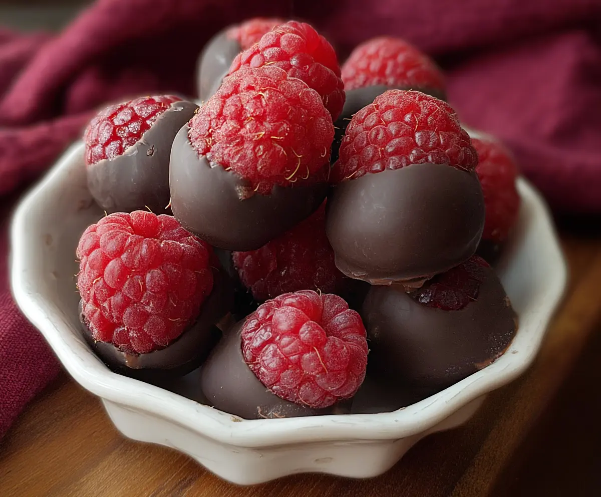 Easy Chocolate Covered Raspberries Recipe