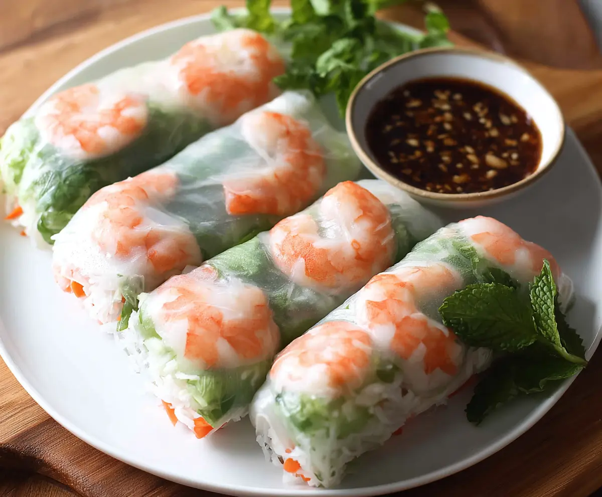 Fresh Vietnamese Shrimp Spring Rolls Recipe