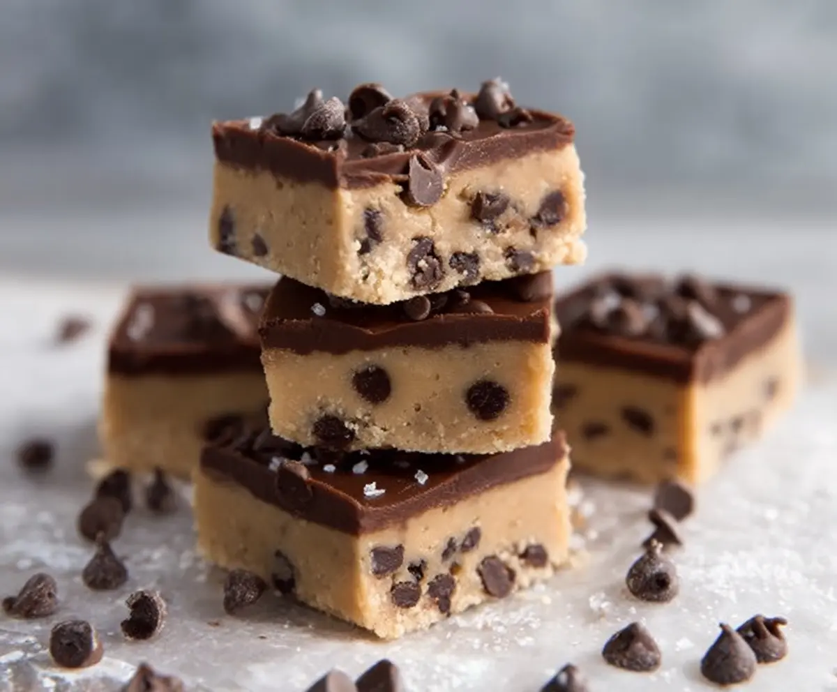 Healthy No Bake Cookie Dough Bars