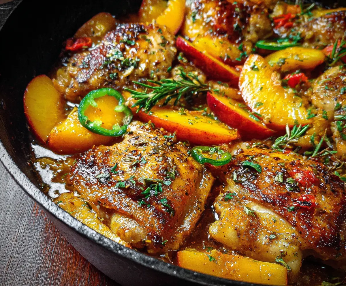Easy Jalapeno Peach Chicken Recipe