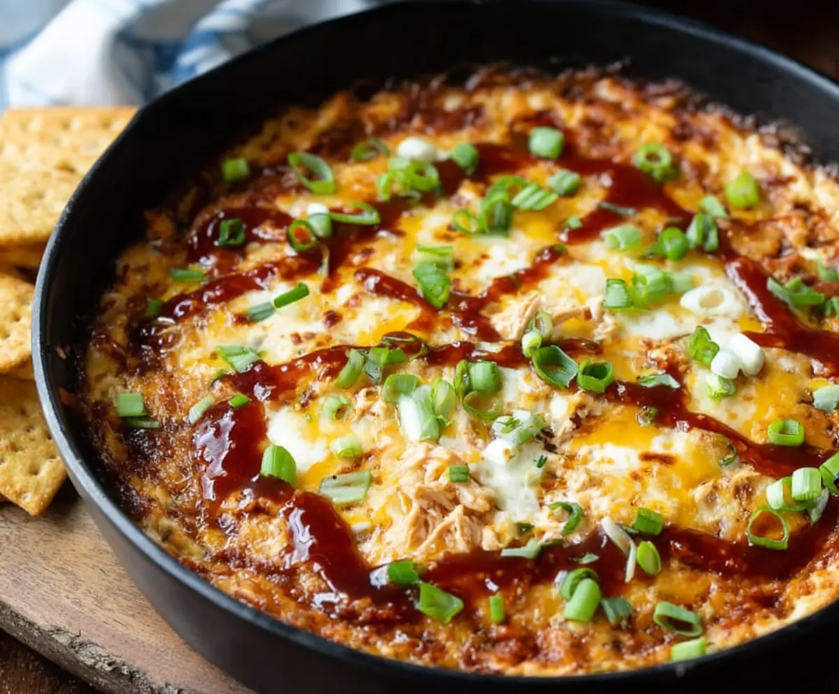 Easy Smokey BBQ Chicken Dip