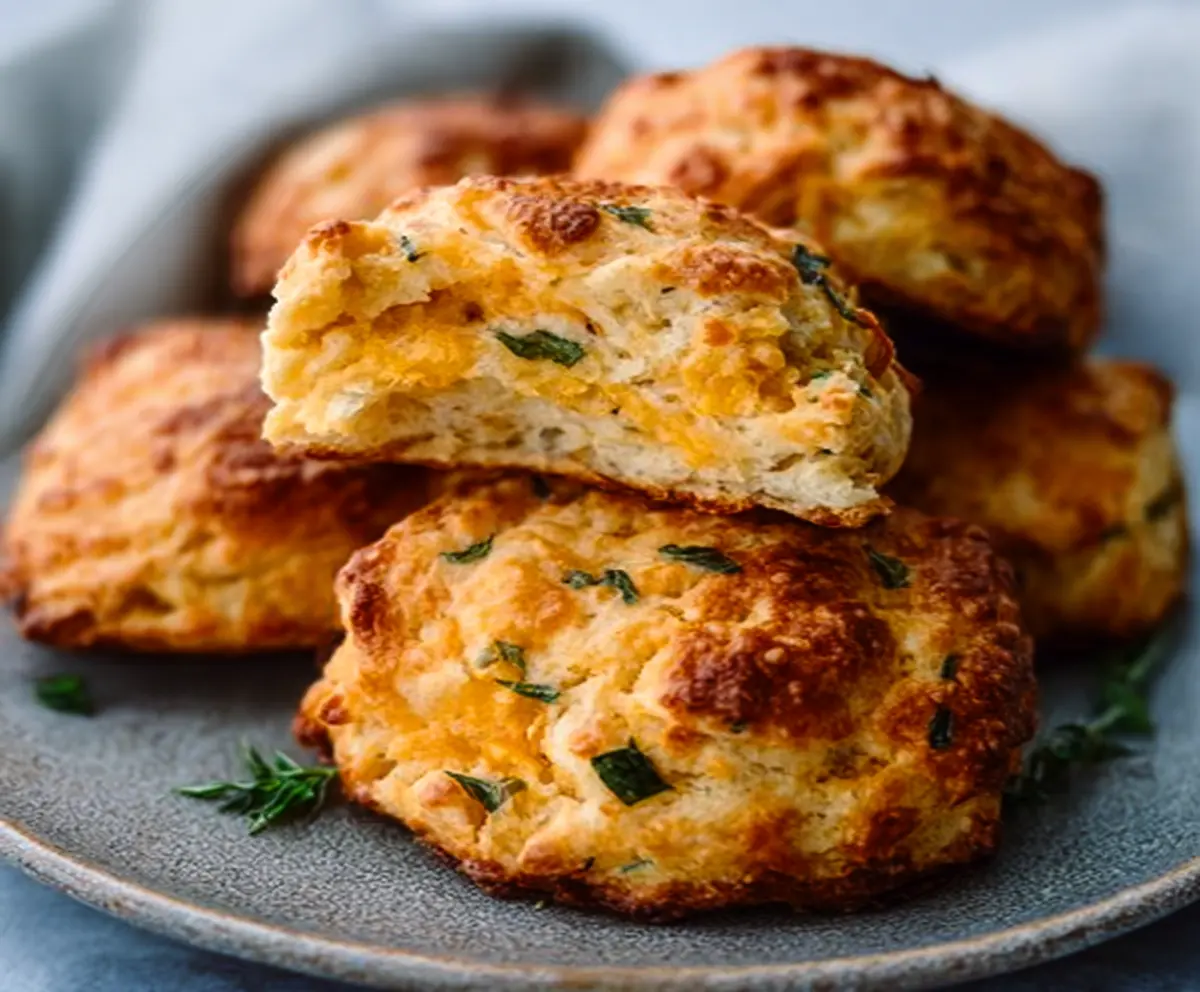 Savory Cheddar Sourdough Biscuits Recipe