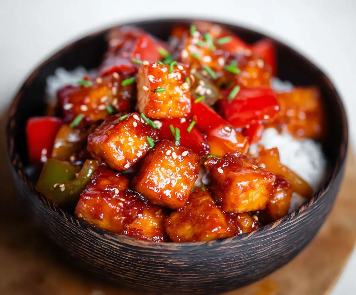 Sweet & Sour Sticky Tofu Recipe