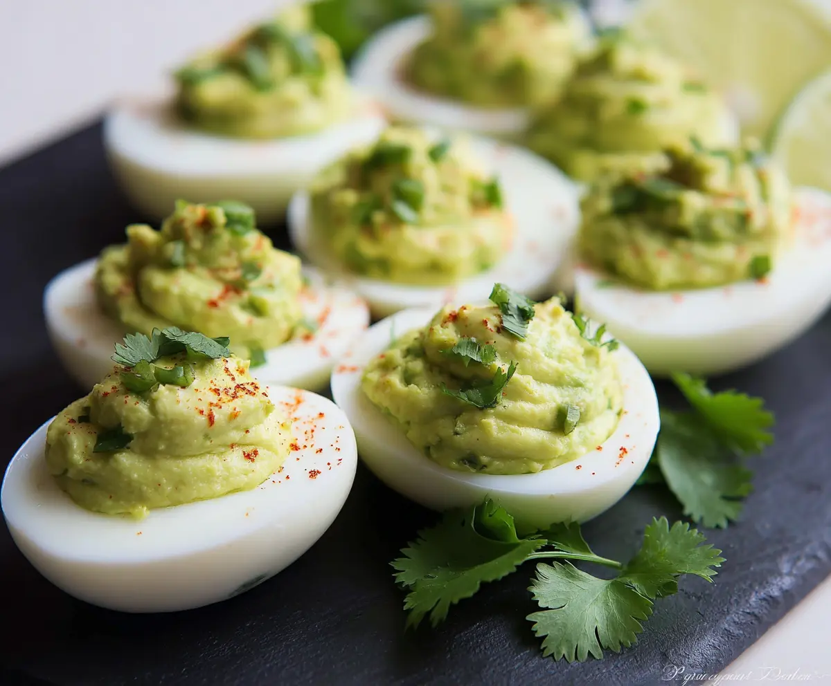 Easy Avocado Deviled Eggs Recipe