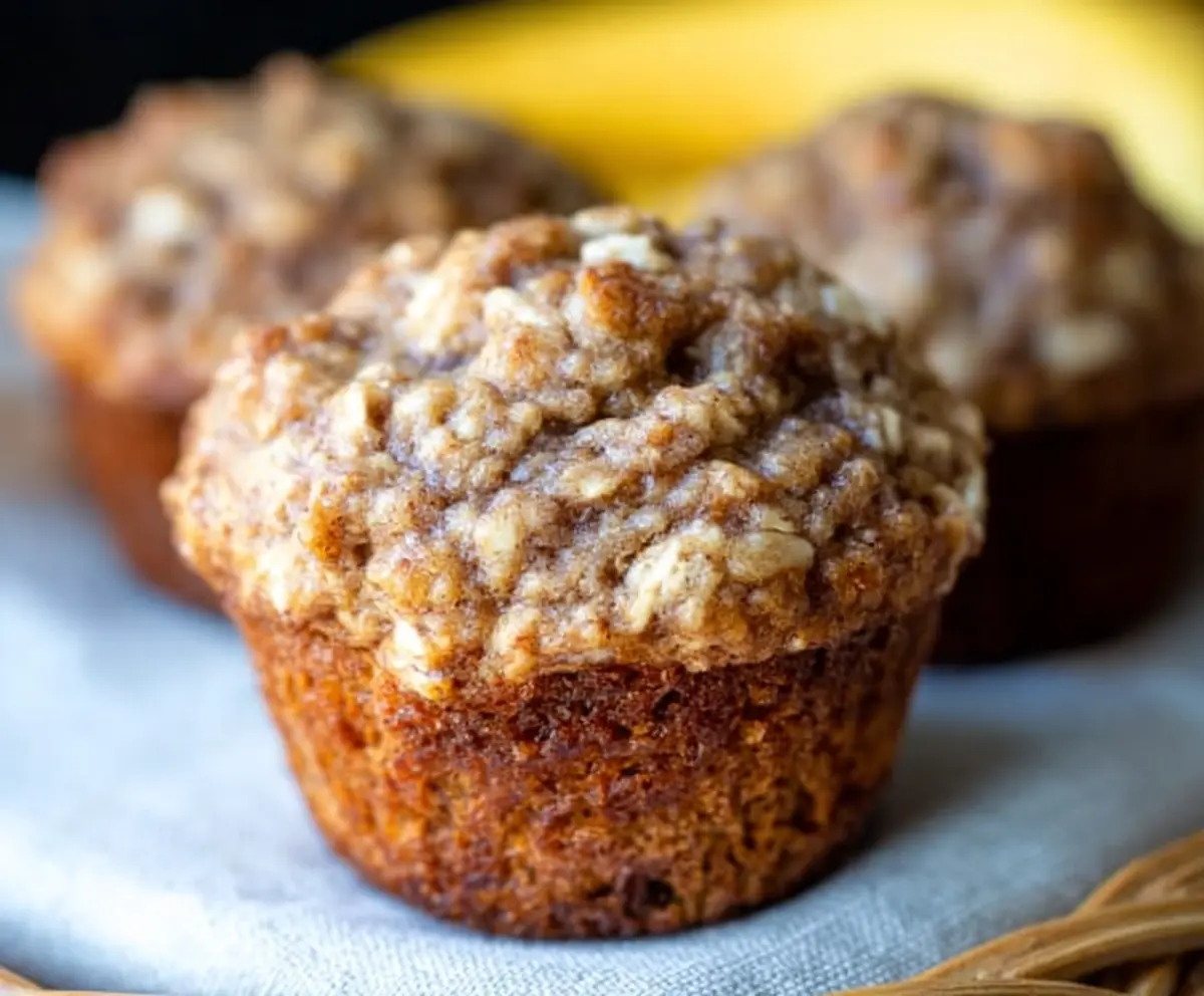 Easy Banana Oatmeal Muffins Recipe
