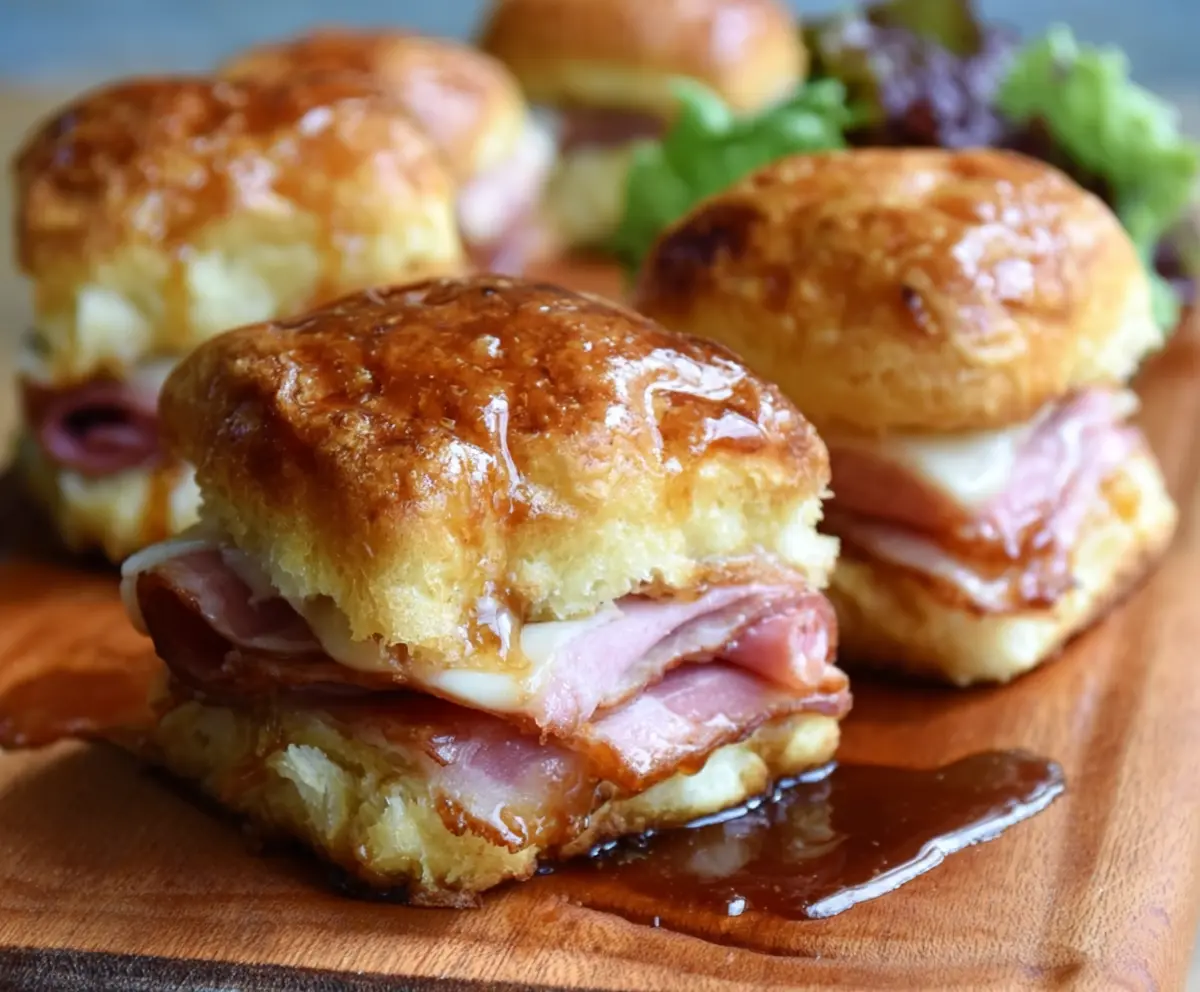 Brown Sugar Ham Biscuit Sliders