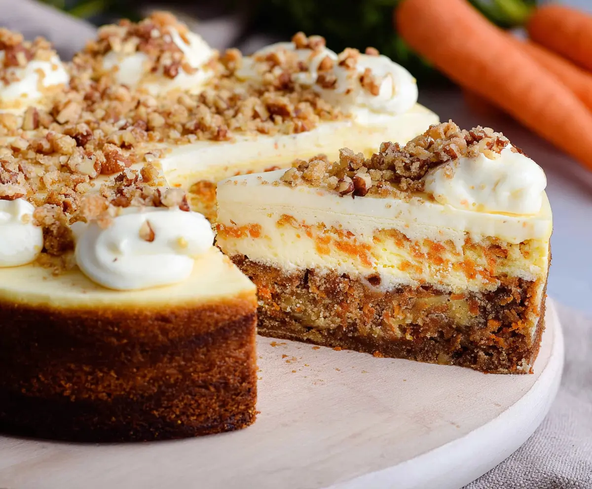 Easy Carrot Cake Cheesecake Recipe