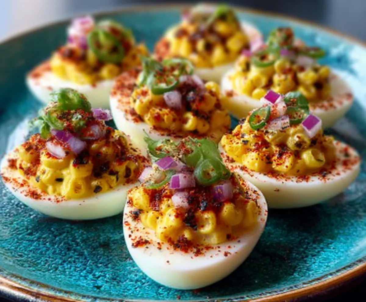 Easy Elote Deviled Eggs Recipe