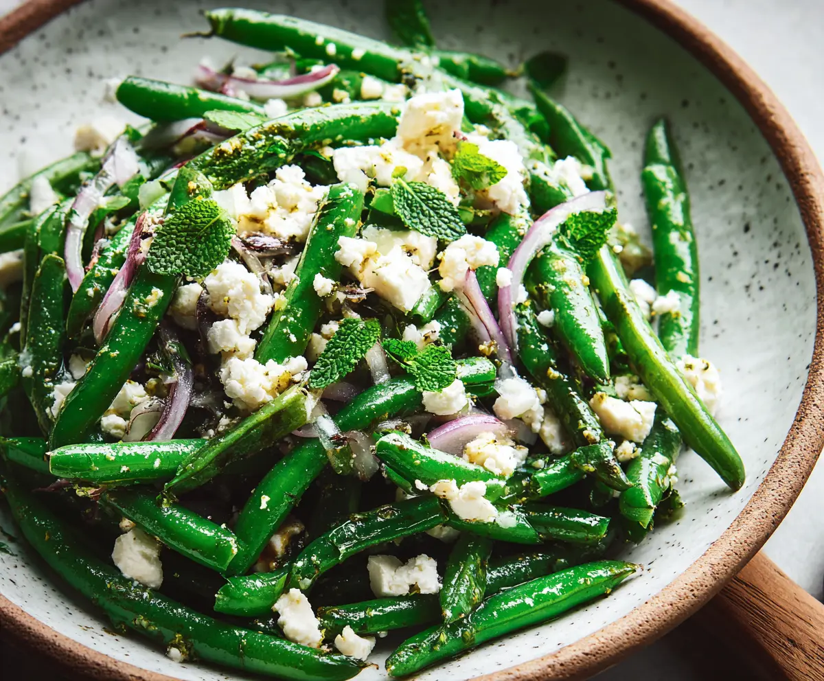 Fresh Green Bean & Feta Salad Recipe