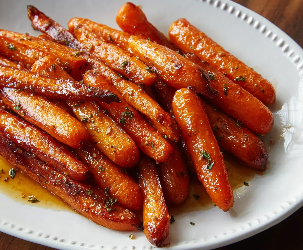 Easy Honey Glazed Roasted Carrots