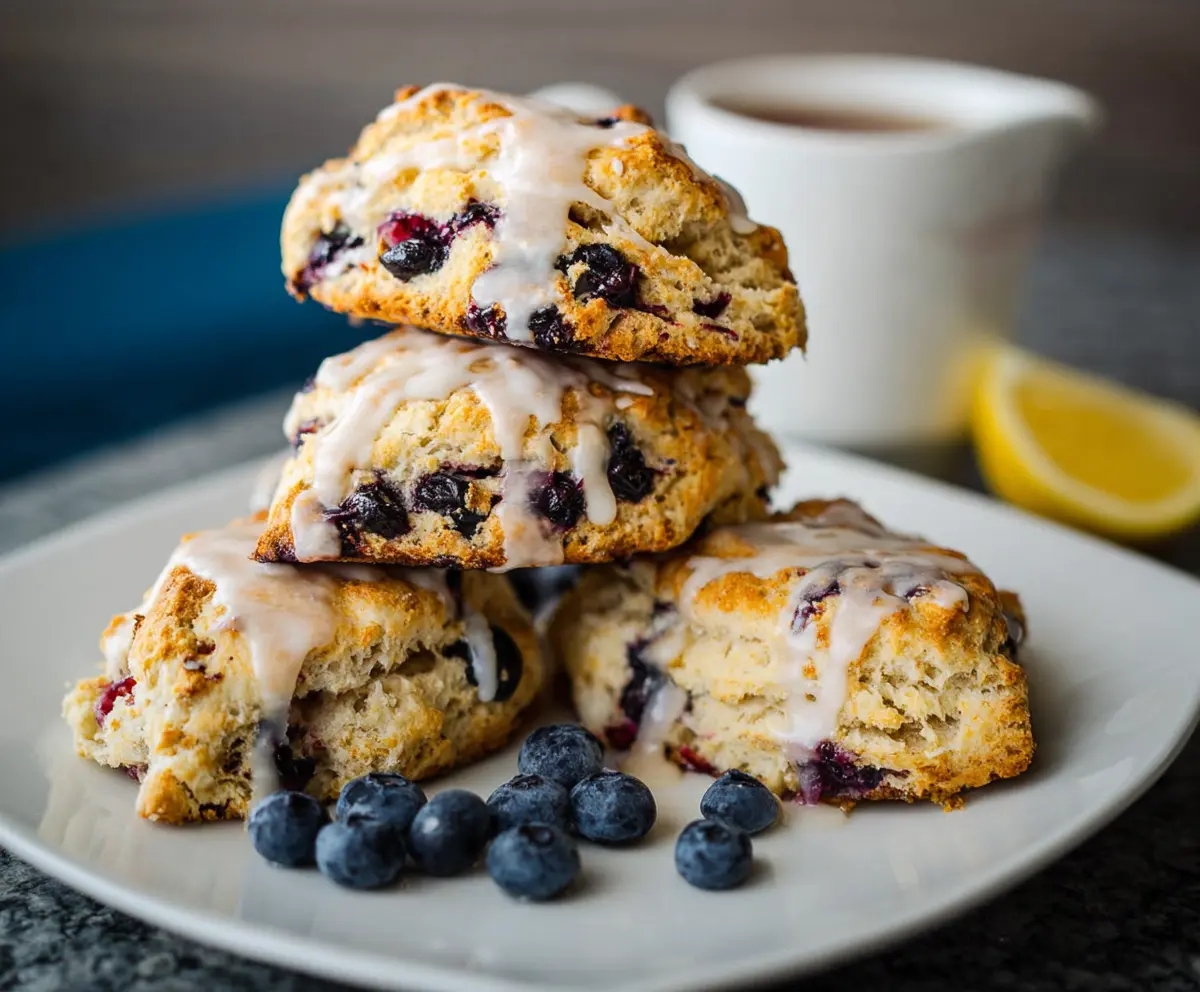 Best Lemon Blueberry Sourdough Scones