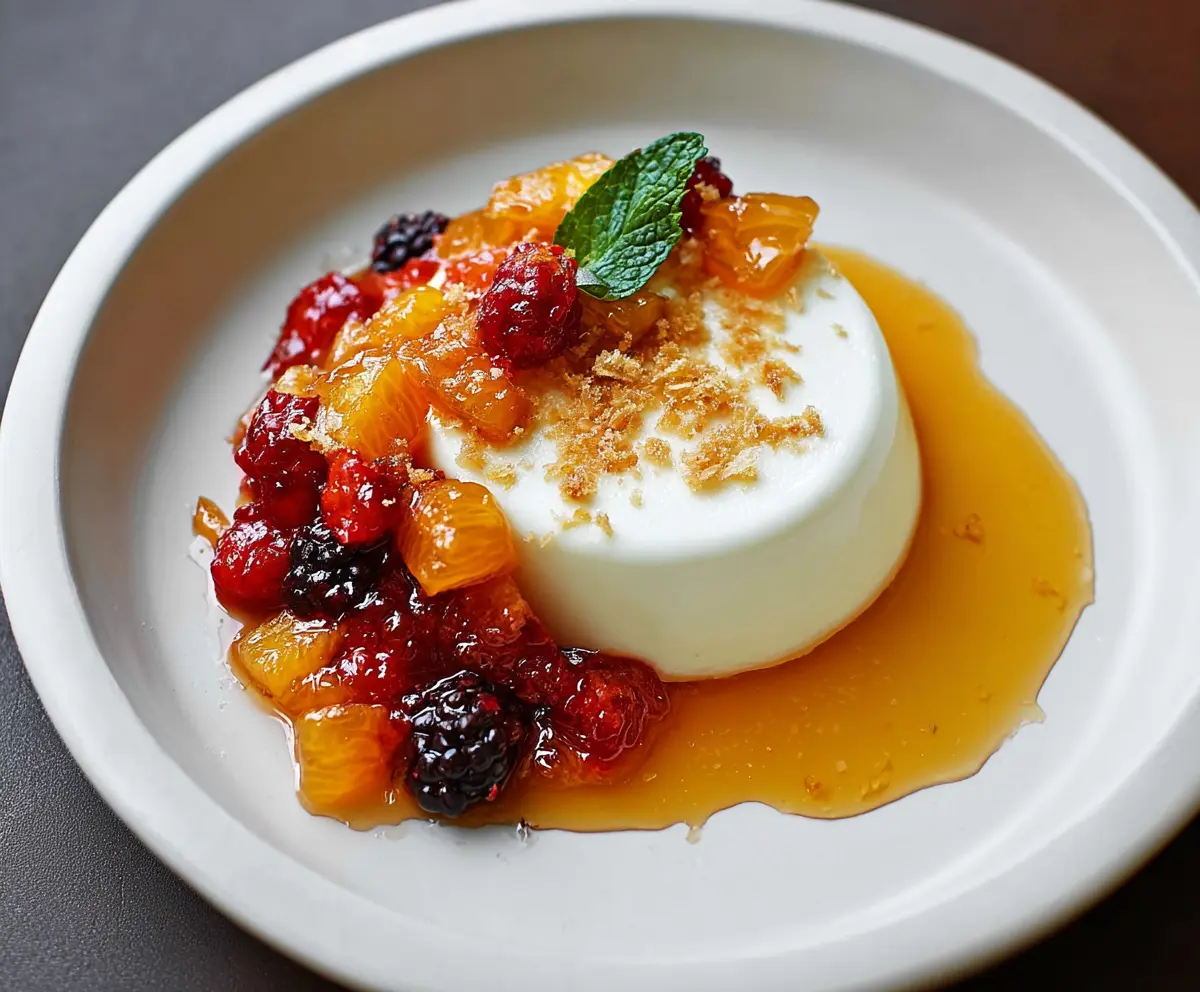 Creamy Orange Blossom Honey Panna Cotta