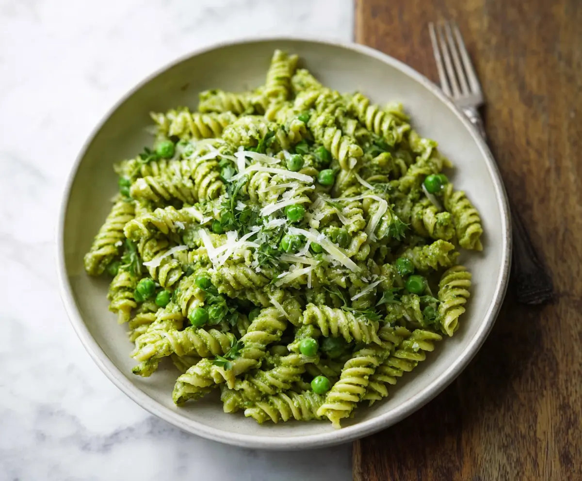Easy Spring Pea Pesto Pasta