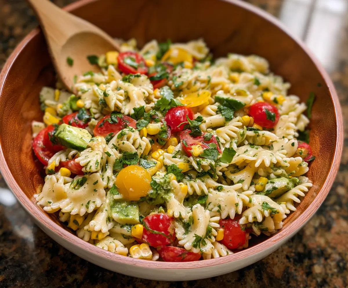Easy Cilantro Lime Pasta Salad
