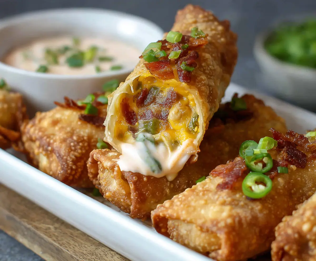 Easy Mini Jalapeno Popper Egg Rolls