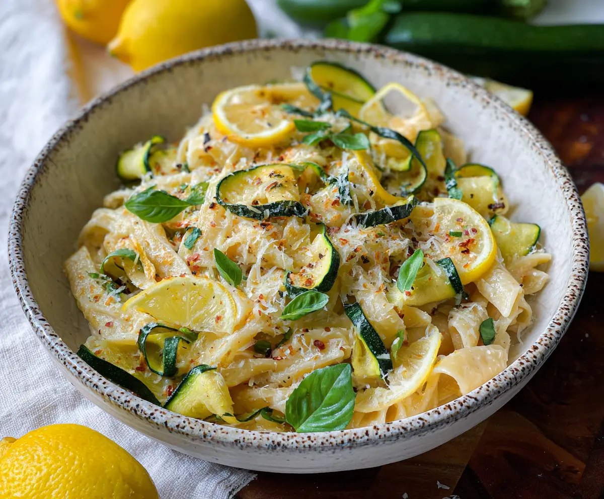 Easy Lemon Ricotta Pasta with Zucchini